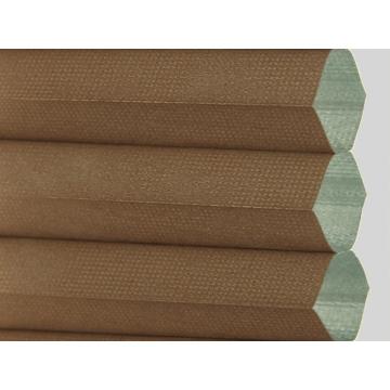 Hot selling D-shape 100% polyester honeycomb blackout blind